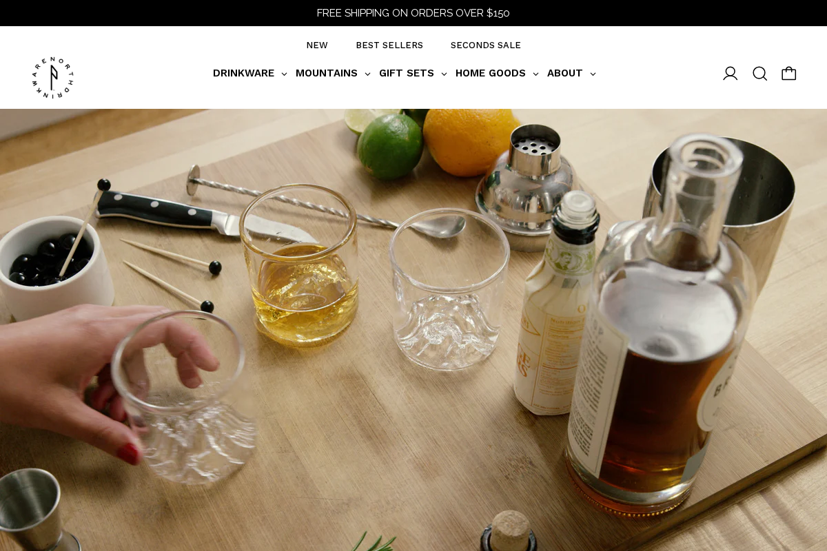 northdrinkware.com homepage screenshot