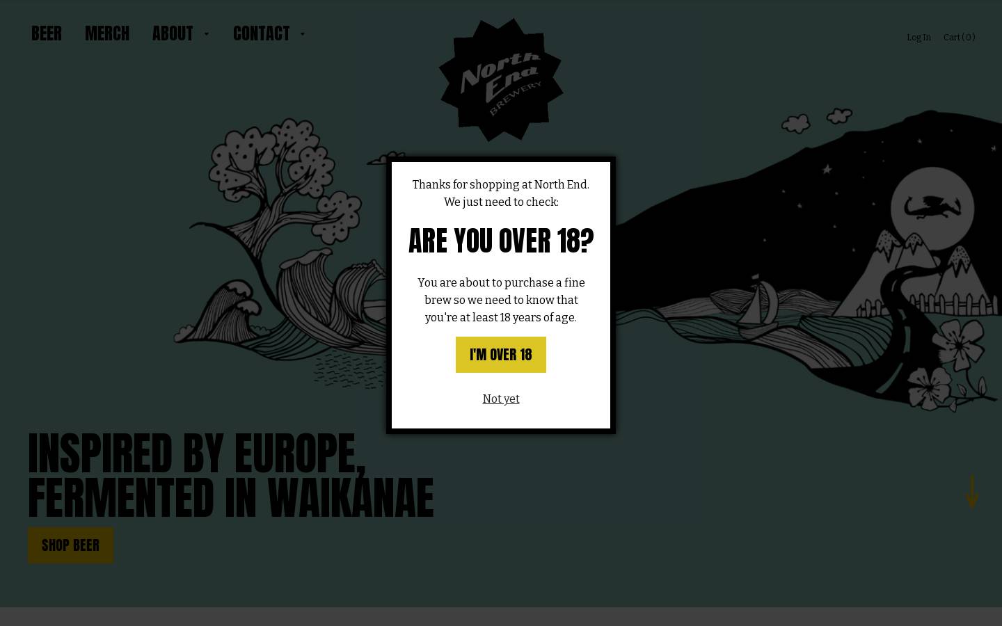 northendbrewing.net homepage screenshot