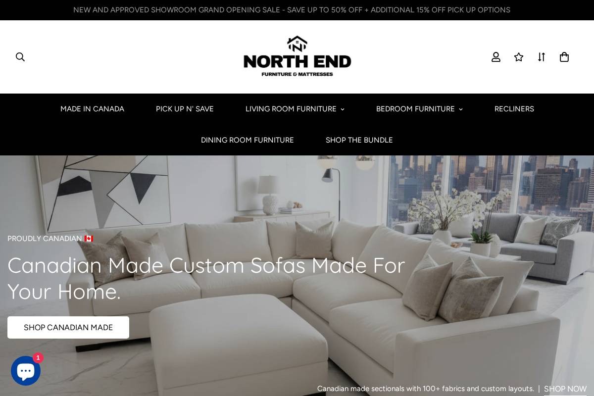 northendfurniture.com homepage screenshot