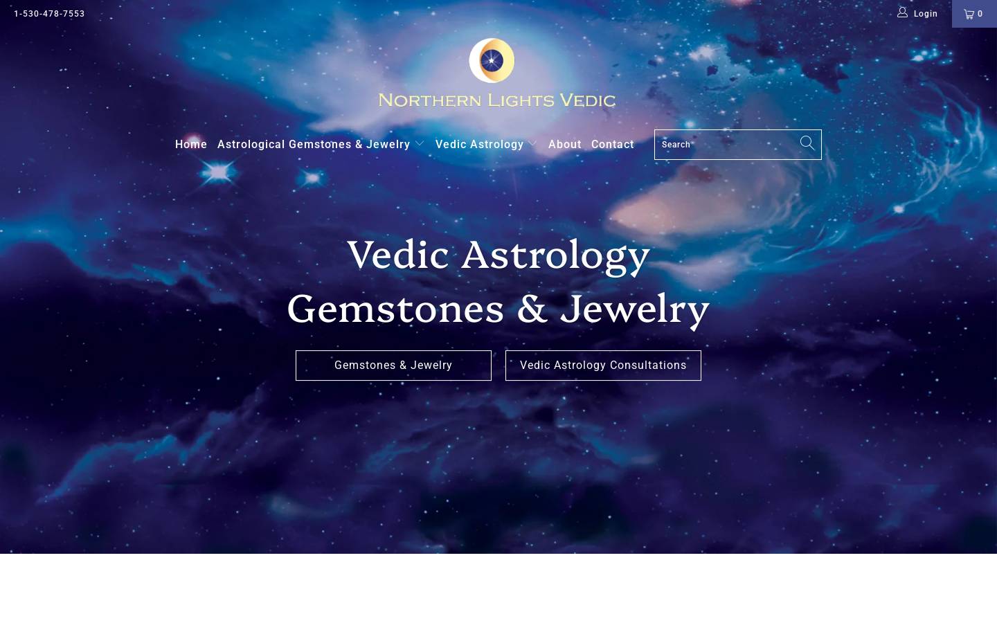 northernlightsvedic.com homepage screenshot