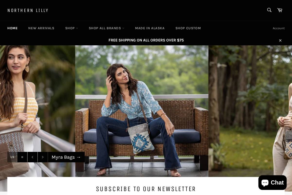 northernlilly.com homepage screenshot