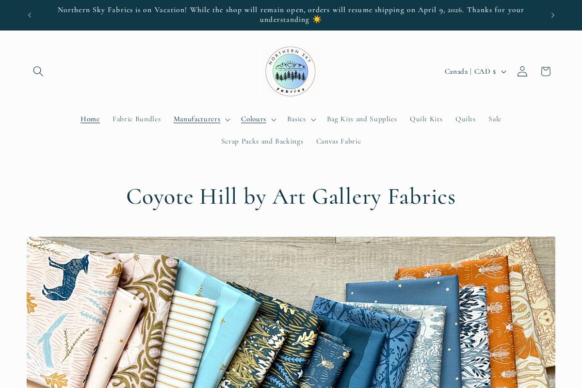 northernskyfabrics.ca homepage screenshot