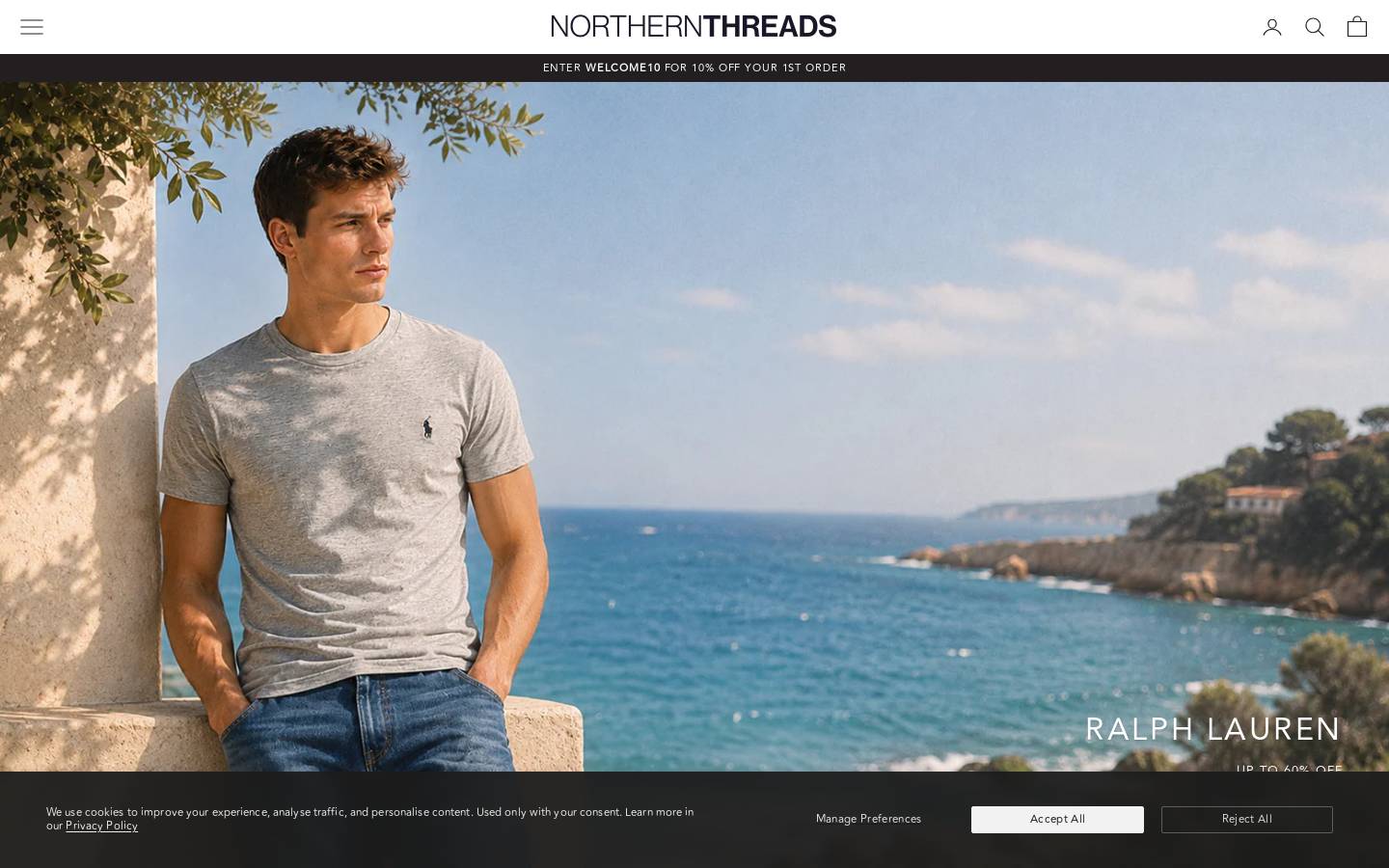 NORTHERN THREADS homepage screenshot