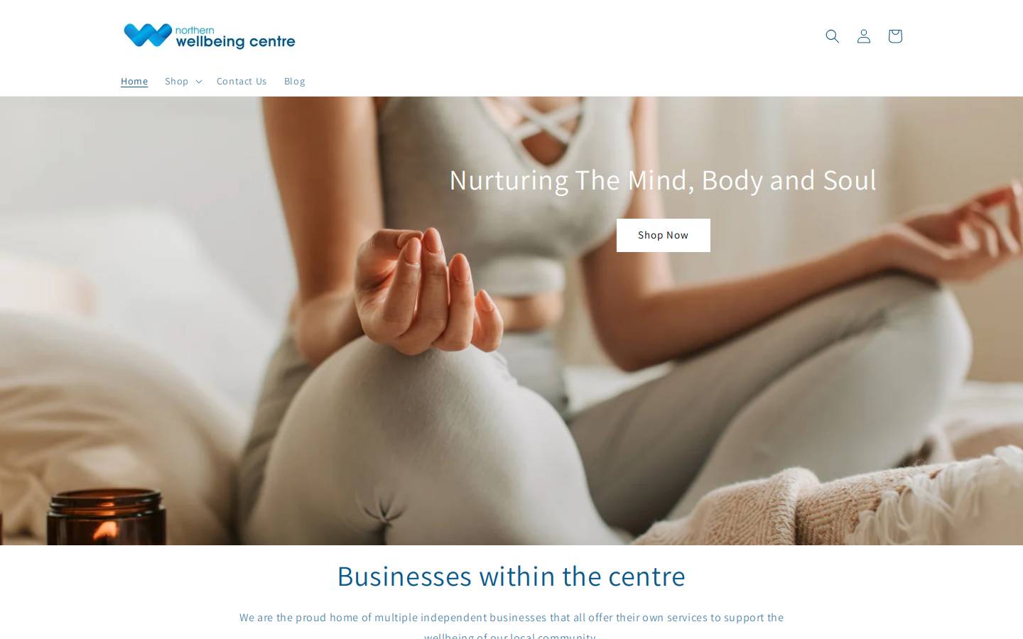 northernwellbeing.com.au homepage screenshot