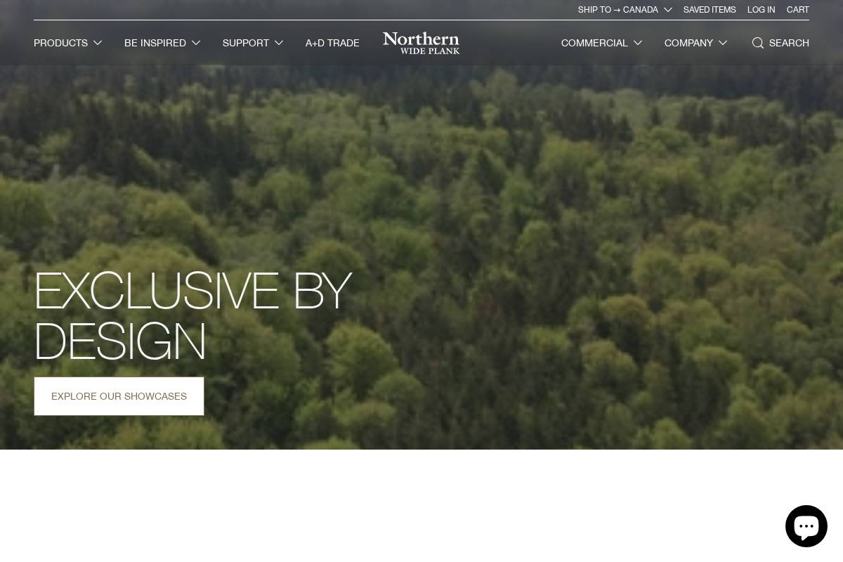 northernwideplank.ca homepage screenshot