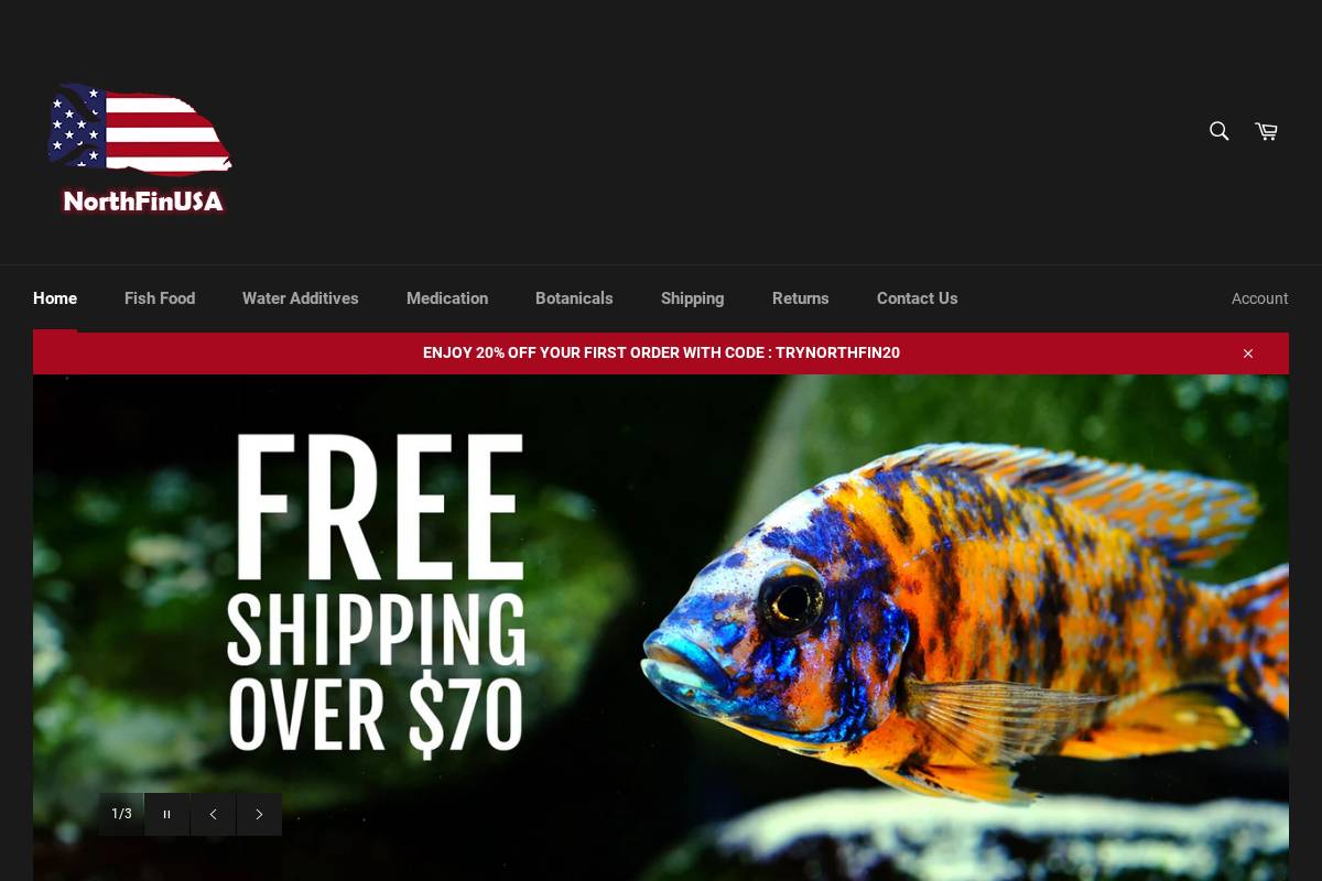 northfinusa.com homepage screenshot