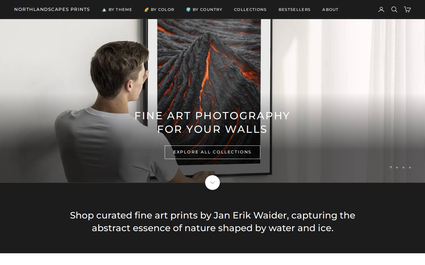northlandscapes-prints.com homepage screenshot
