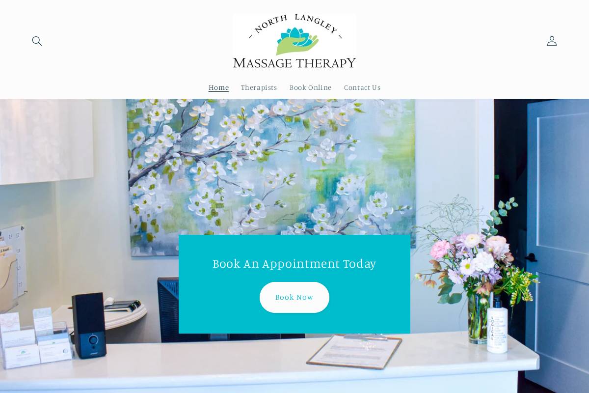 northlangleymassagetherapy.ca homepage screenshot