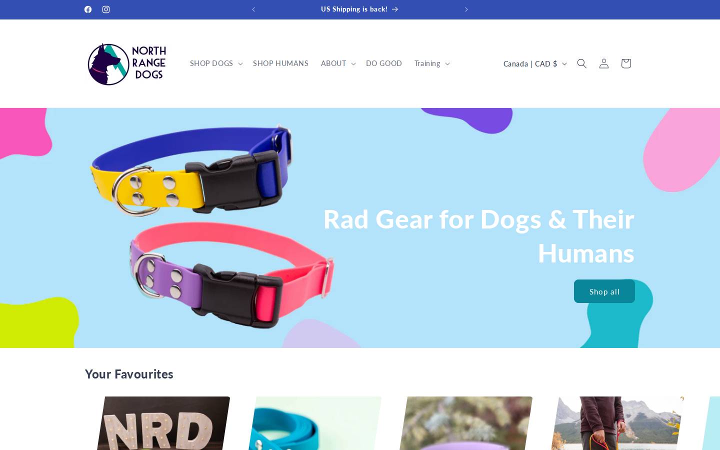 northrangedogs.com homepage screenshot