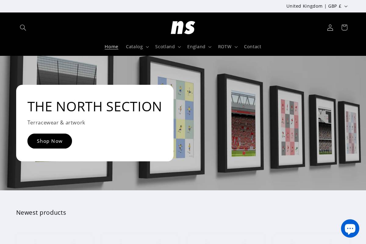 northsection.co.uk homepage screenshot