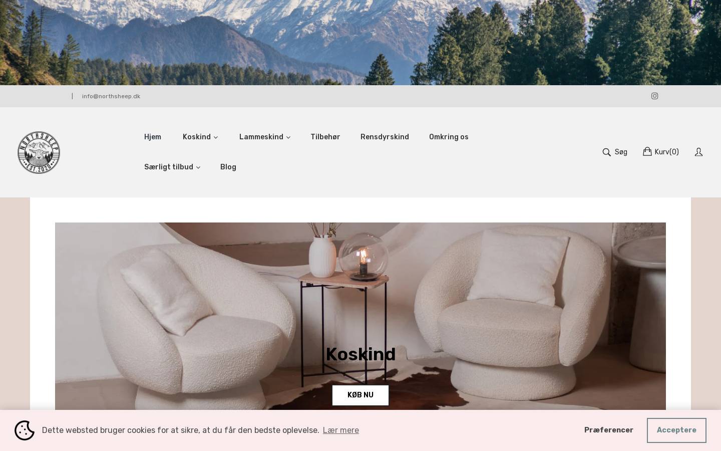 Northsheep Danmark homepage screenshot