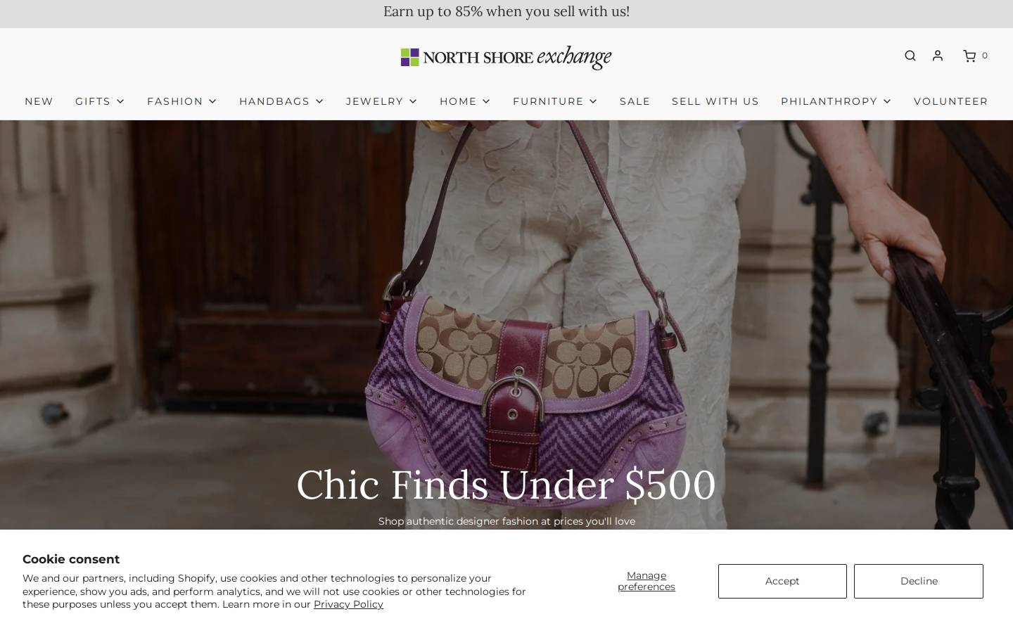 North Shore Exchange homepage screenshot