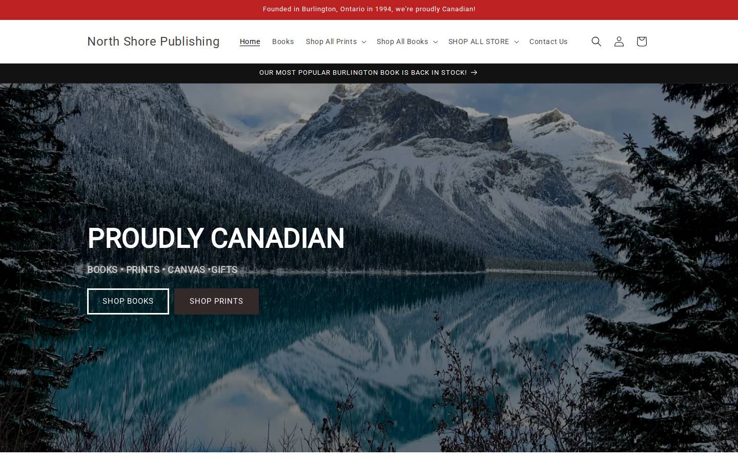 northshorepublishing.ca homepage screenshot
