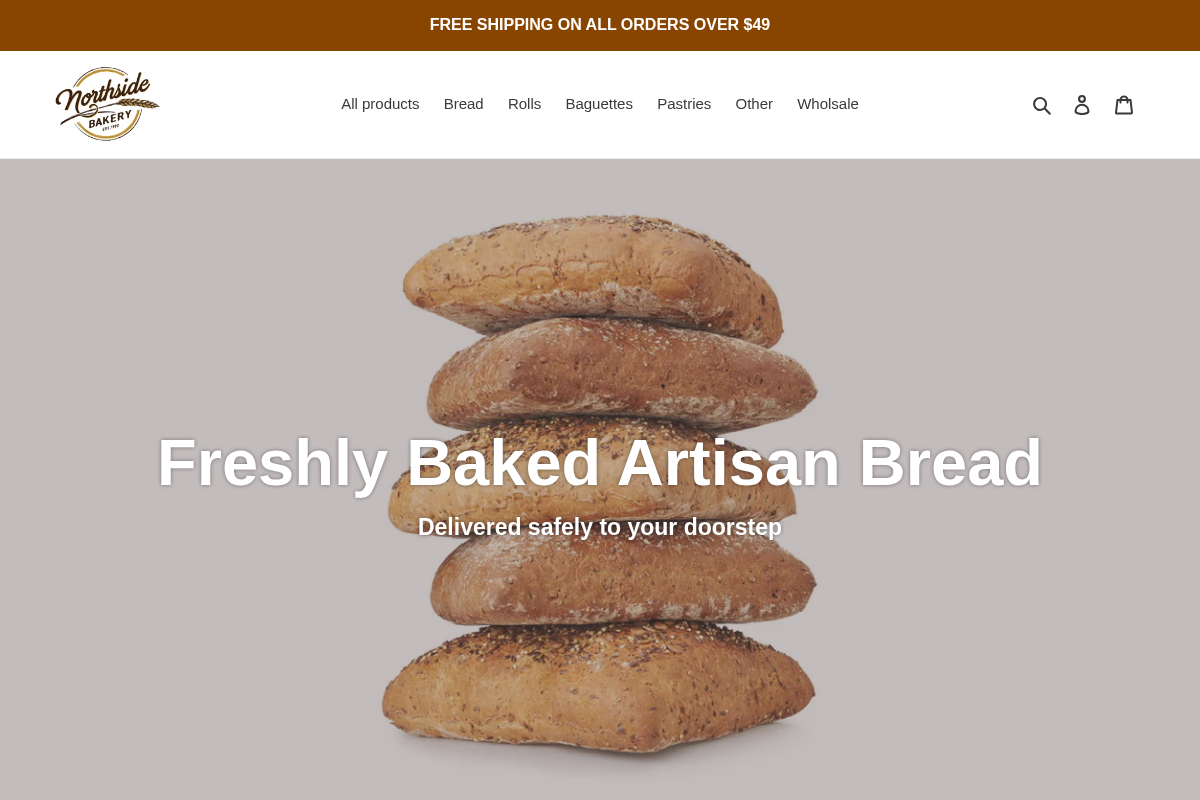 Northside Bakery homepage screenshot