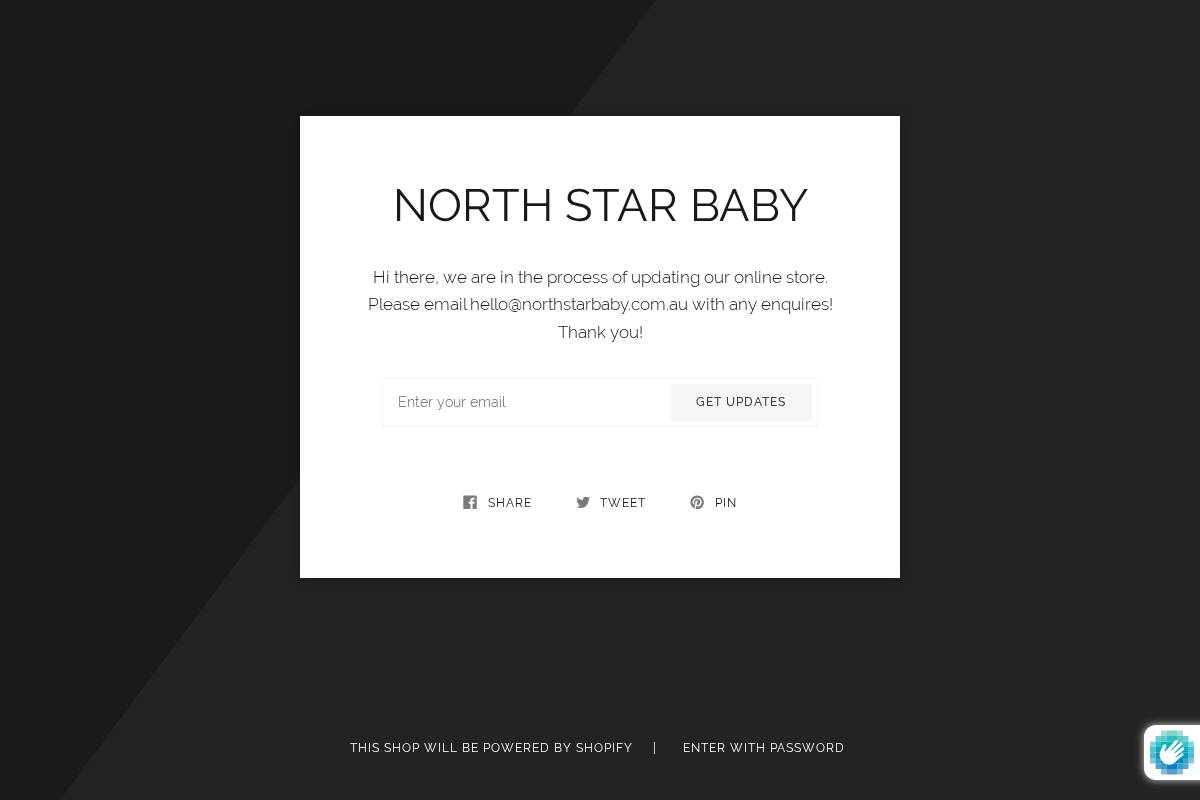 Northstarbaby homepage screenshot