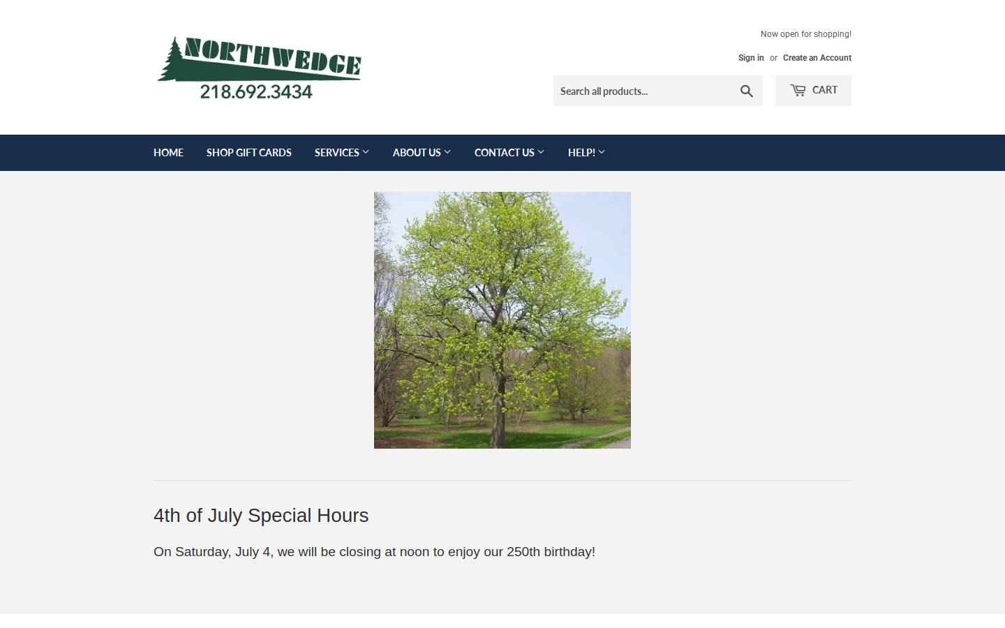 northwedge.com homepage screenshot