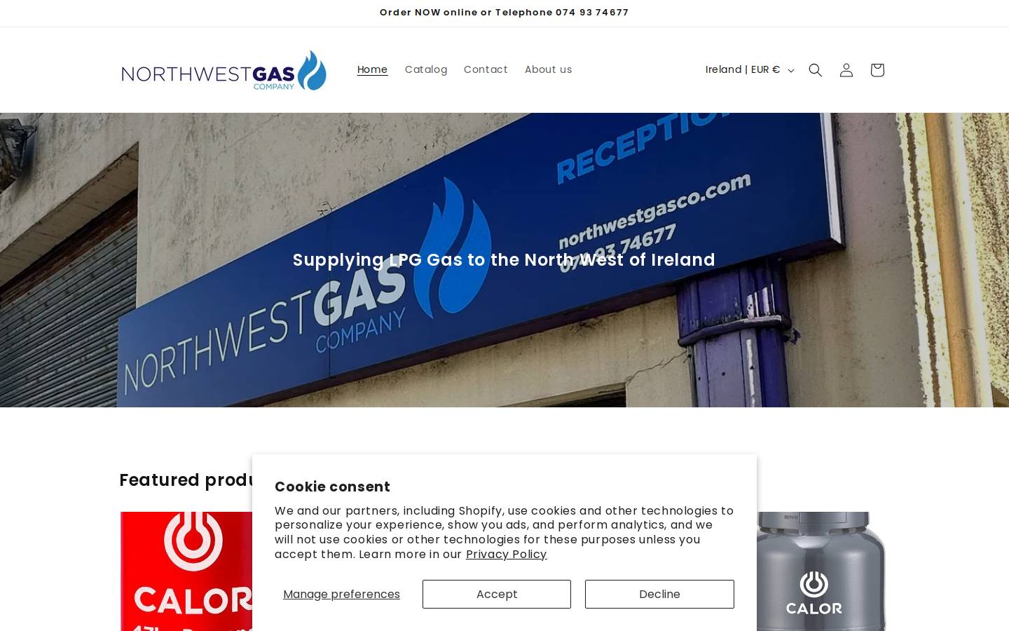 northwestgasco.com homepage screenshot