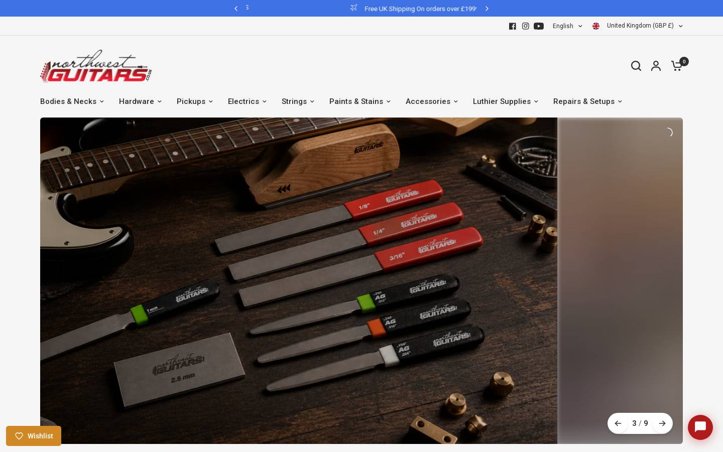 Northwest Guitars homepage screenshot