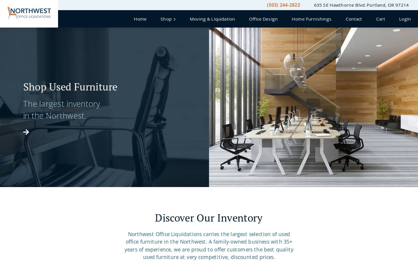 northwestofficeliquidations.com homepage screenshot