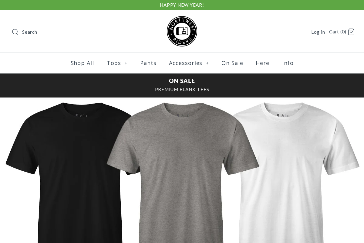 Northwest Riders homepage screenshot