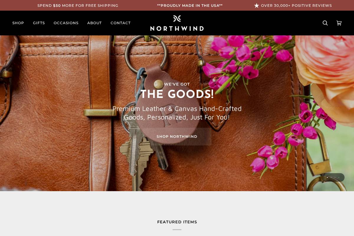 northwindsupply.com homepage screenshot
