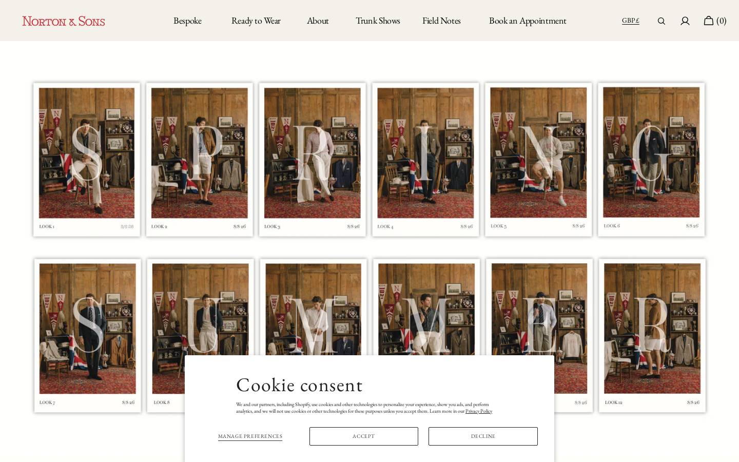 Nortonandsons homepage screenshot