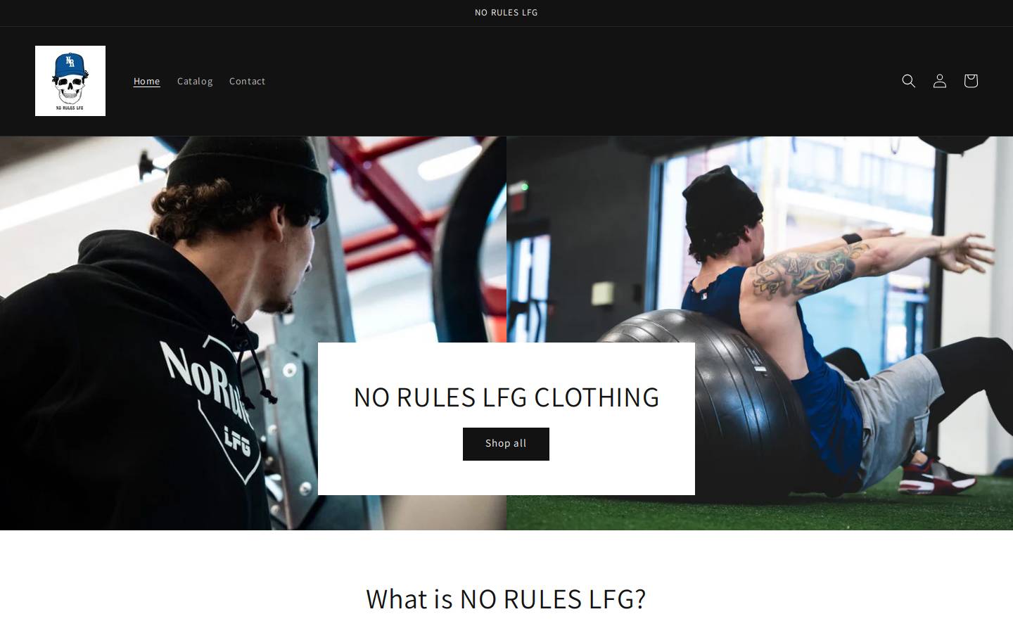 noruleslfg.com homepage screenshot