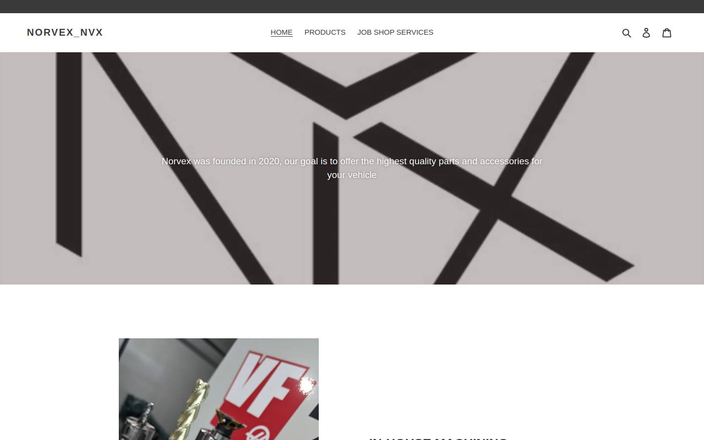 norvex-nvx.com homepage screenshot