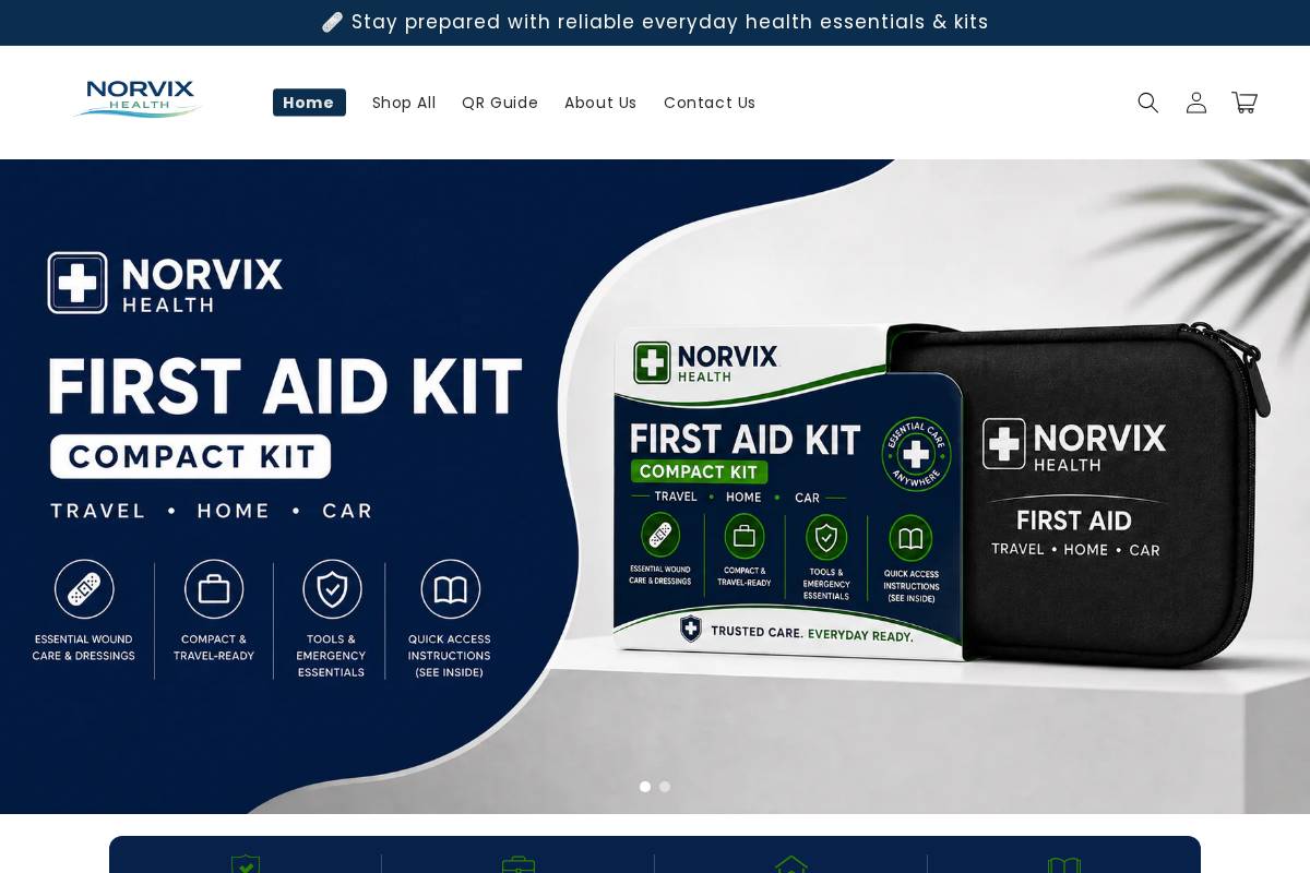Norvix Health homepage screenshot