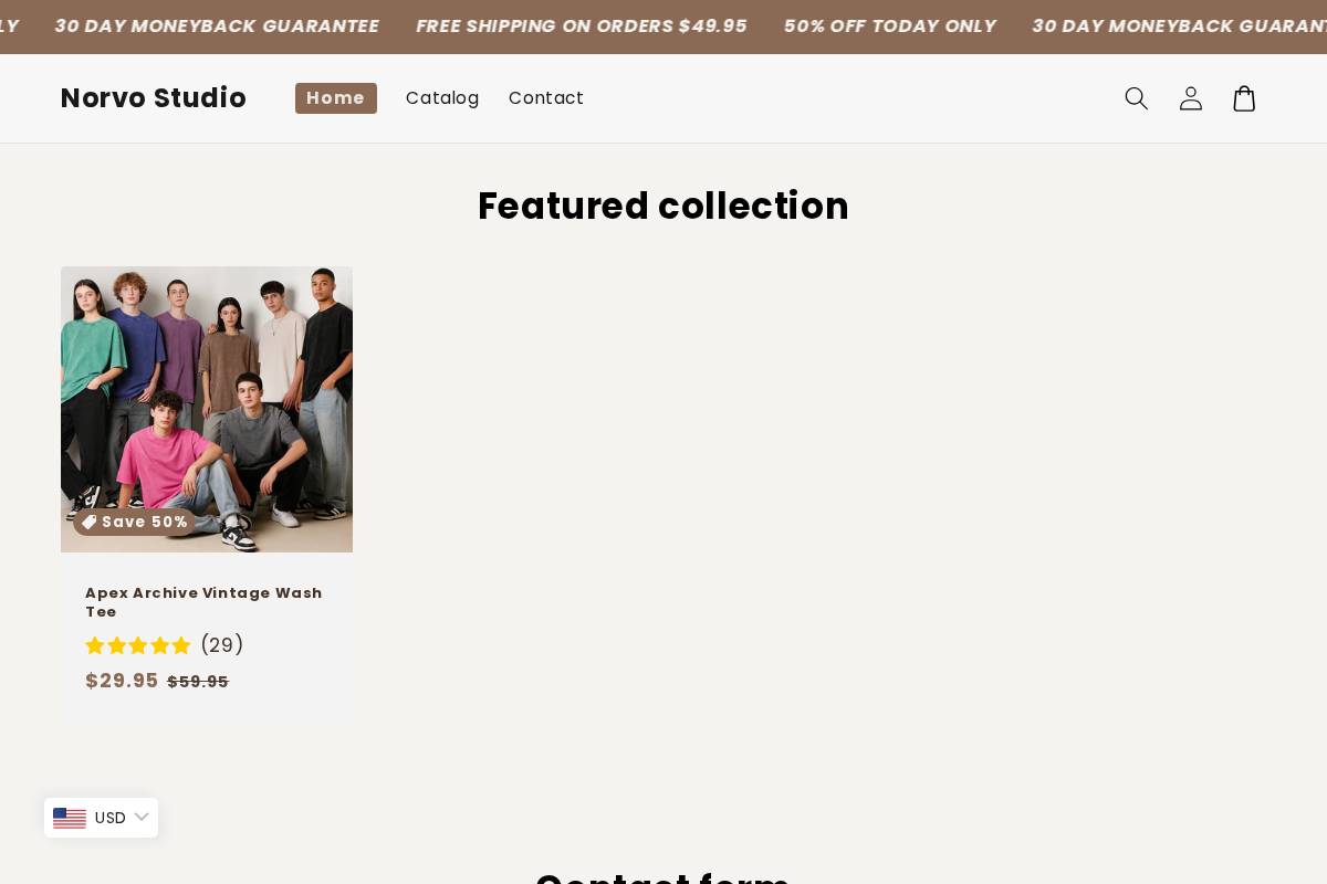 norvostudio.com homepage screenshot