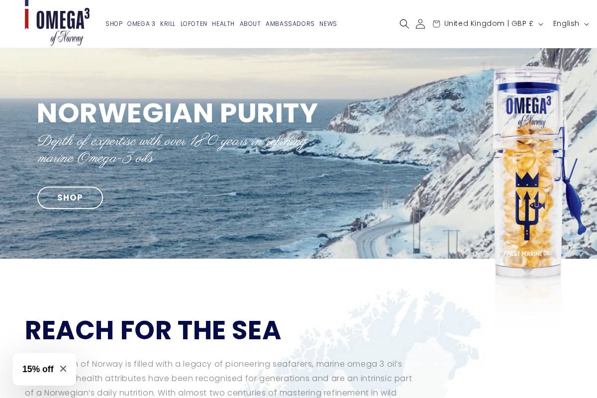 Norwayomega homepage screenshot
