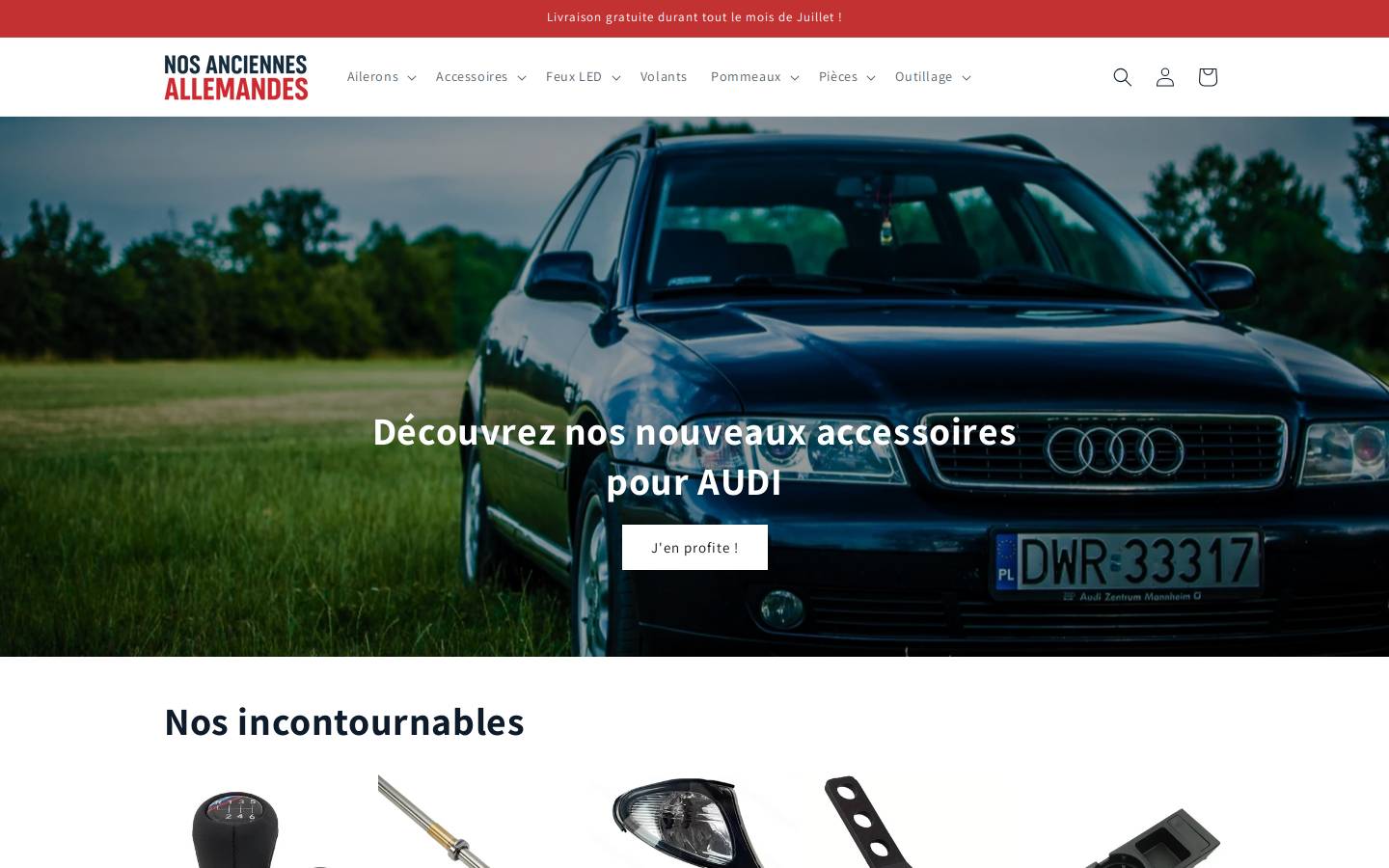 nosanciennesallemandes.com homepage screenshot