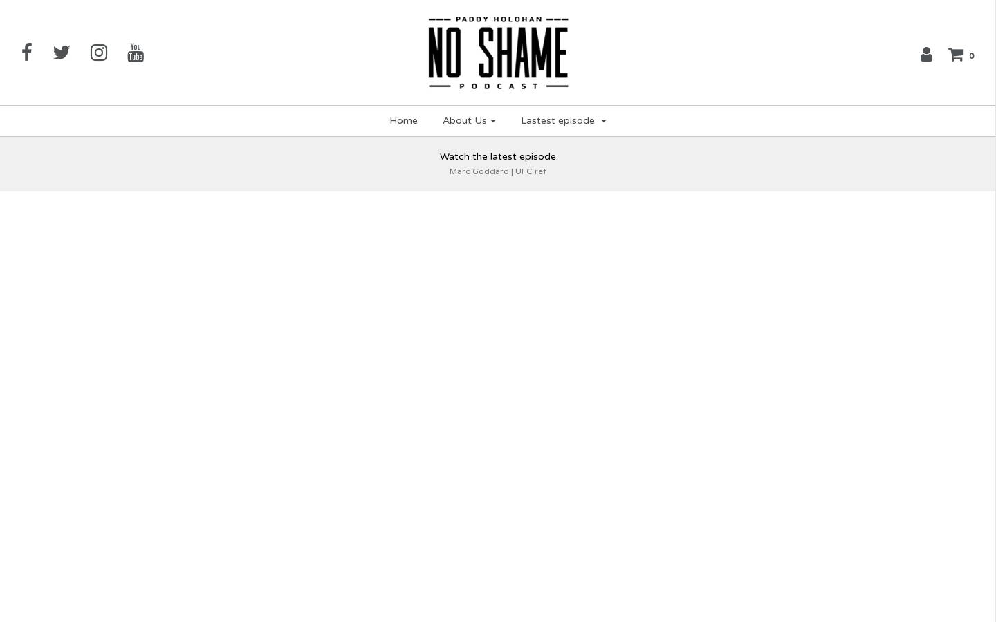 noshamecast.com homepage screenshot