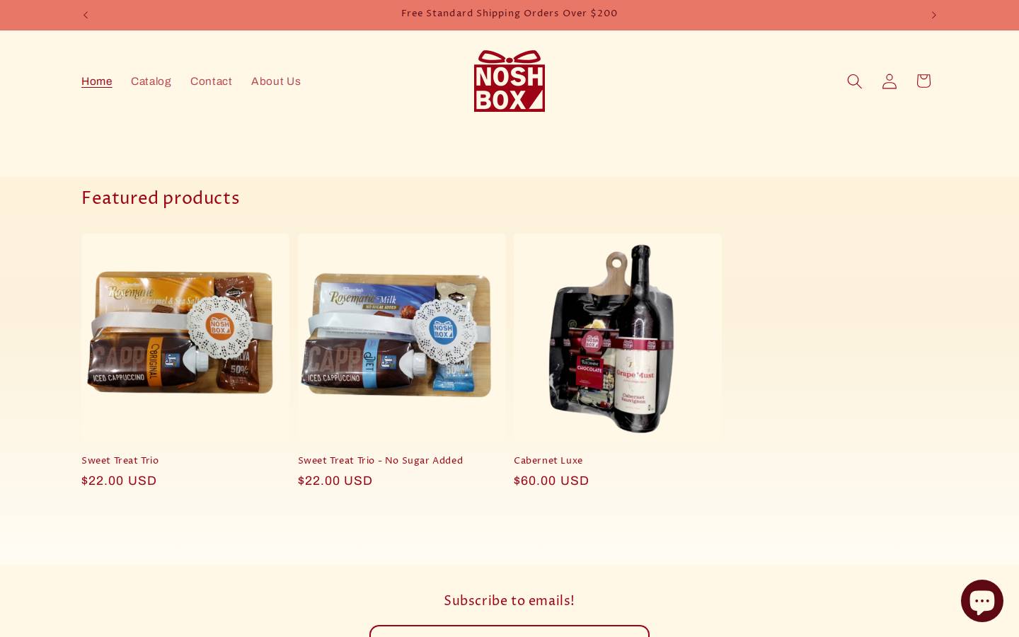 noshbox.com homepage screenshot