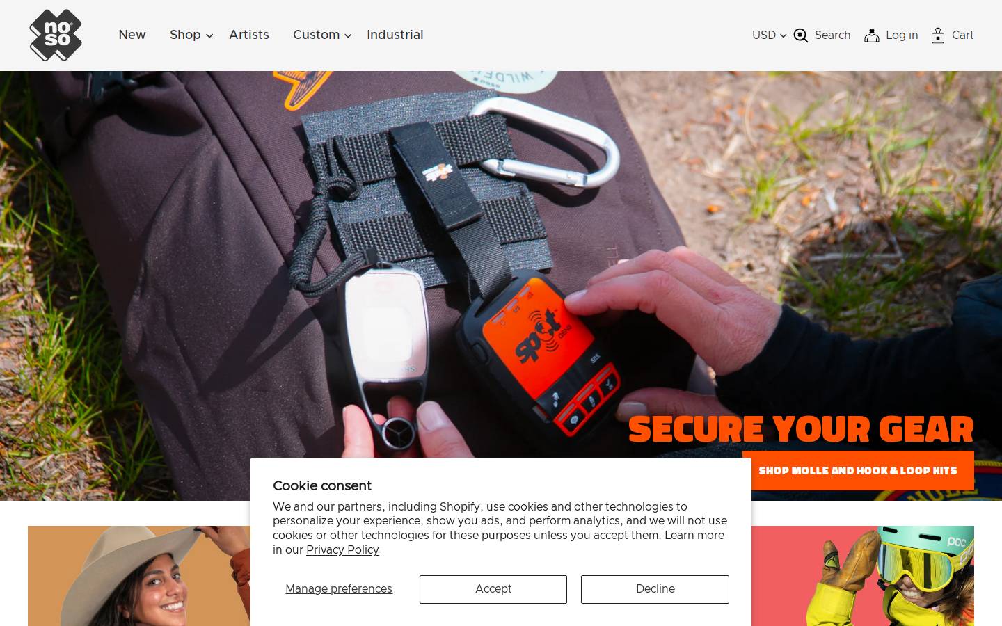 nosopatches.com homepage screenshot