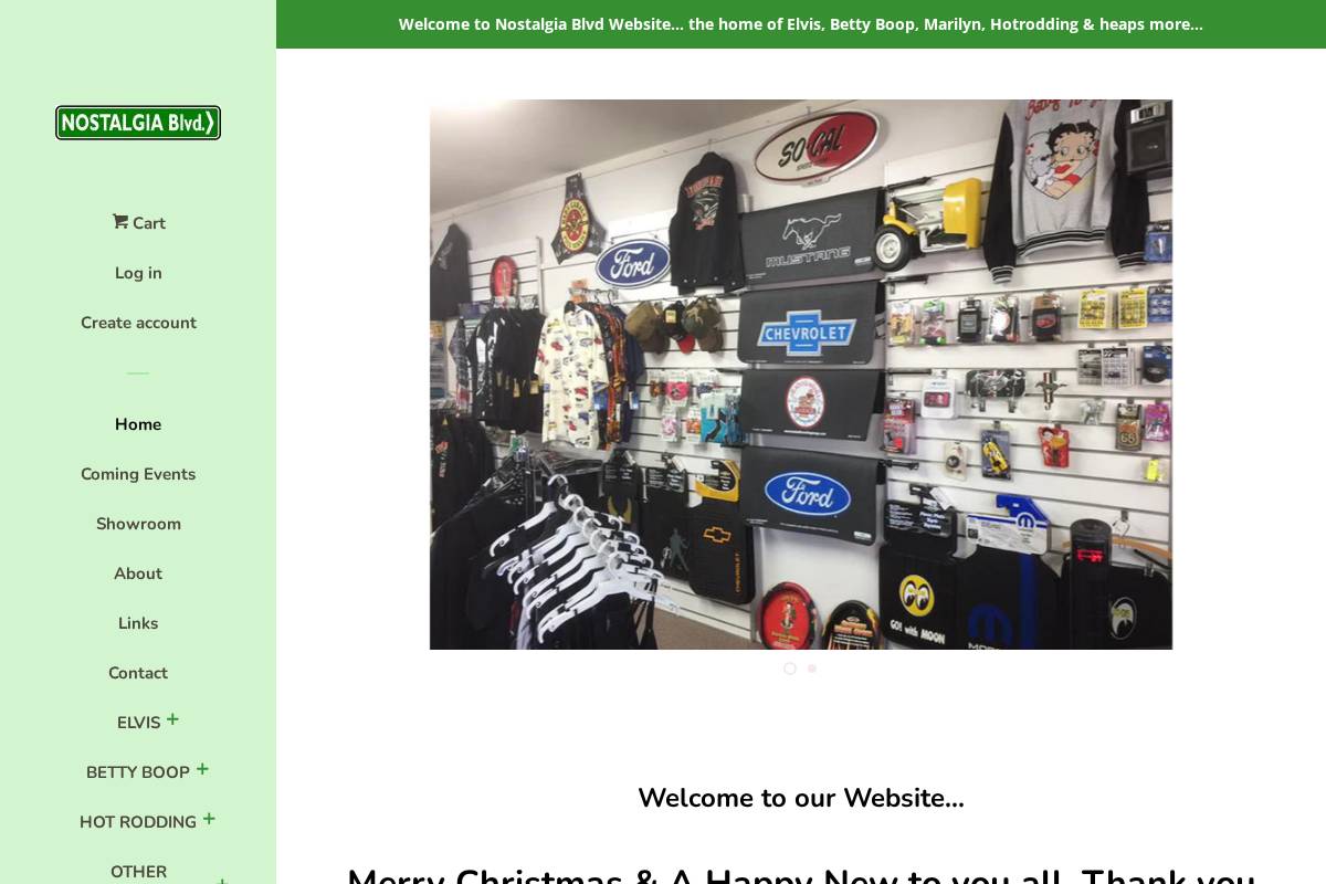 nostalgiablvd.co.nz homepage screenshot