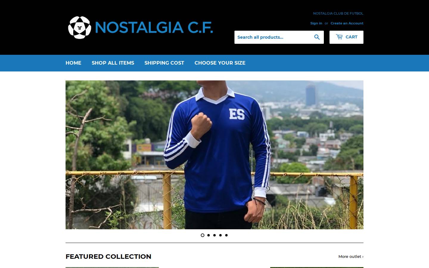 nostalgiacf.com homepage screenshot