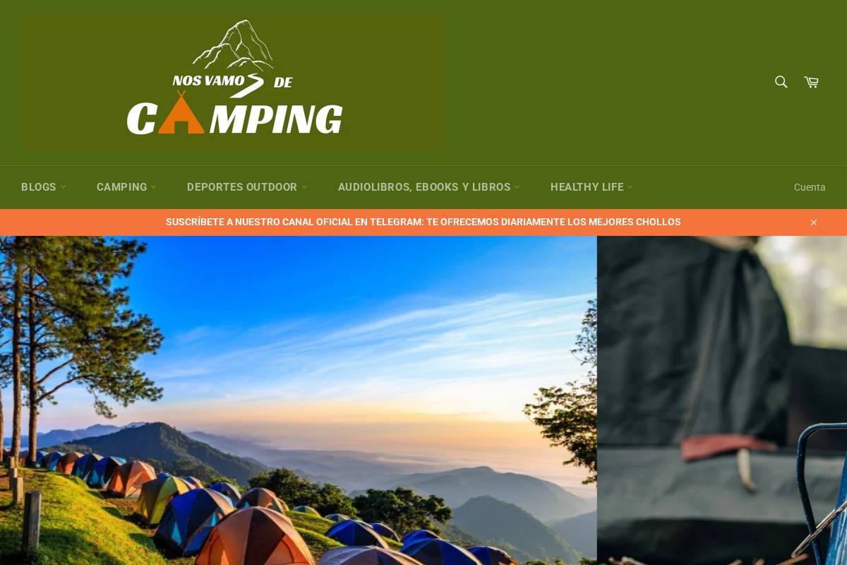 nosvamosdecamping.com homepage screenshot