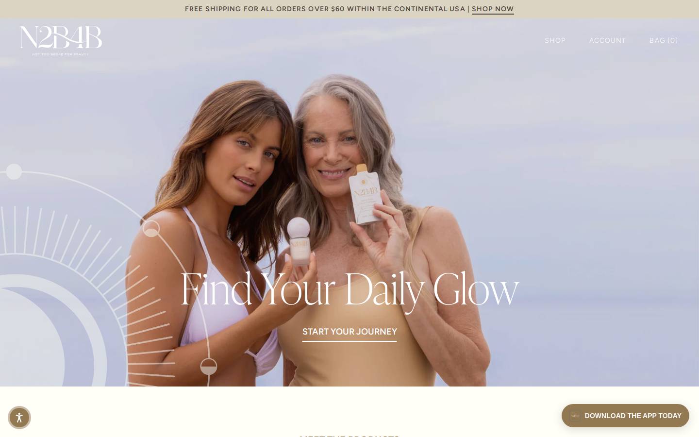 not2broke4beauty.com homepage screenshot