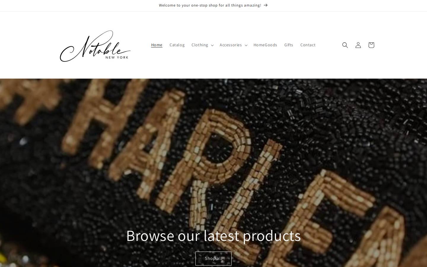 notableharlem.com homepage screenshot