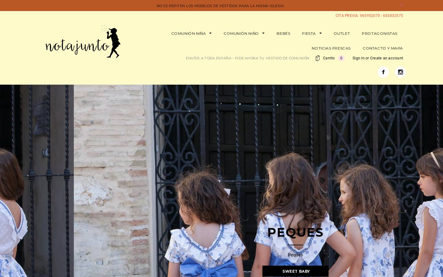 notajunto.es homepage screenshot