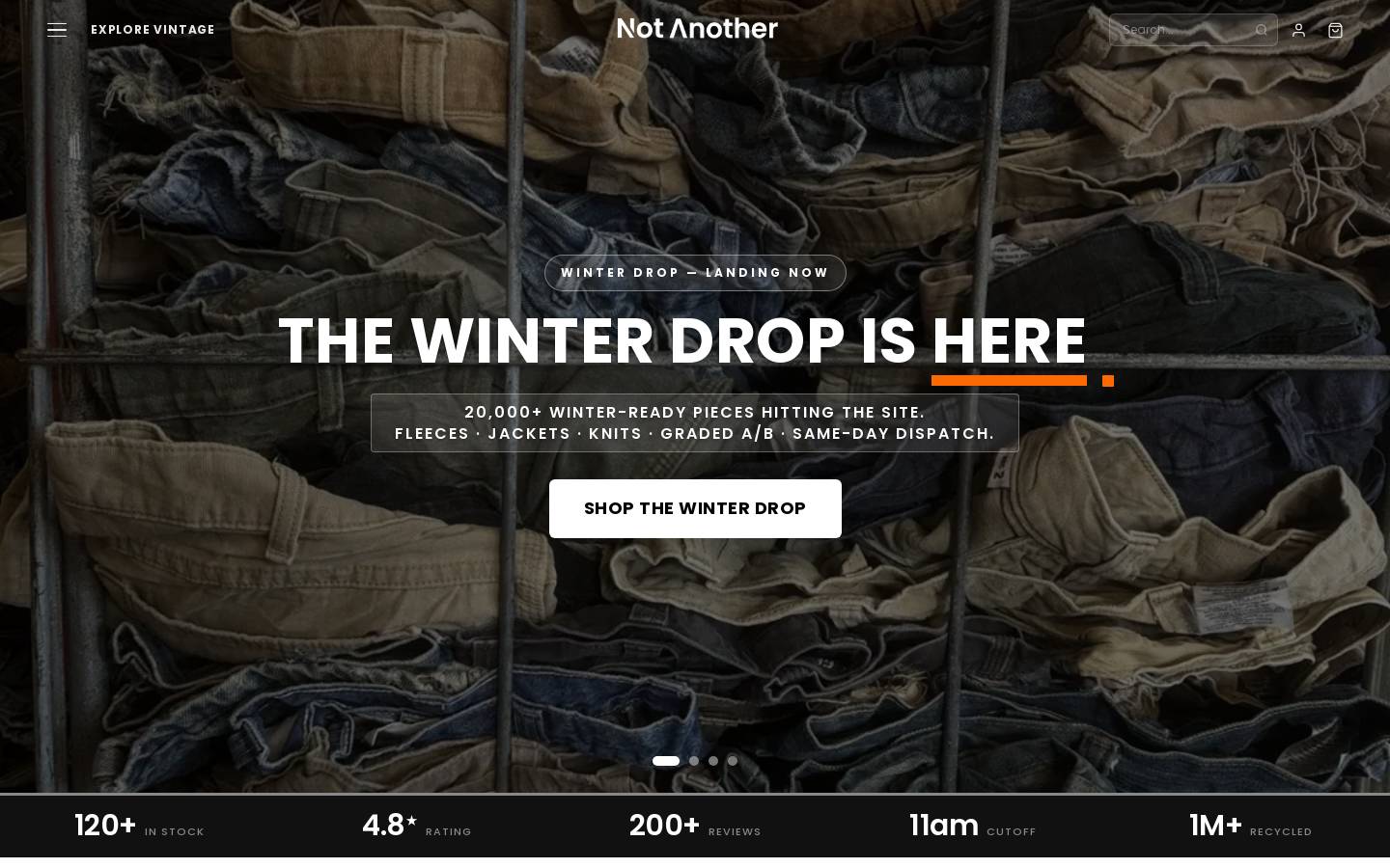 Notanotherwholesale homepage screenshot