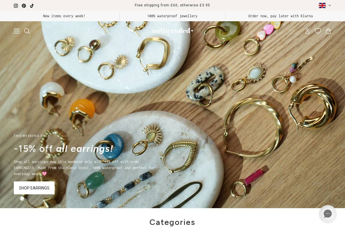notbranded.uk homepage screenshot
