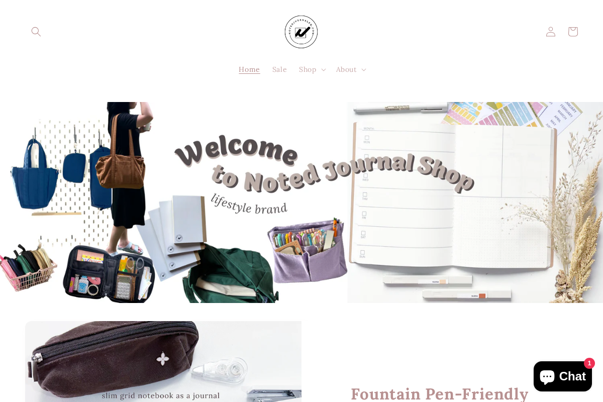 Noted Journal homepage screenshot