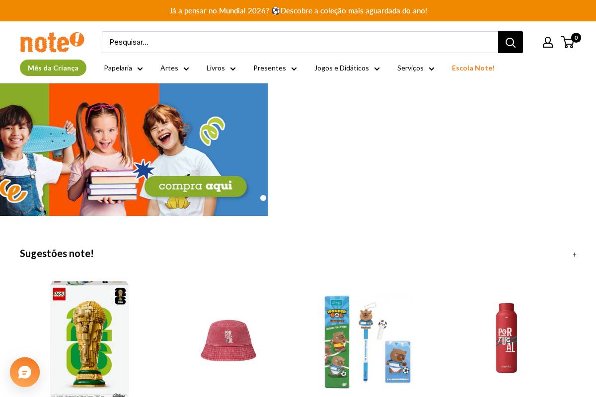 noteonline.pt homepage screenshot