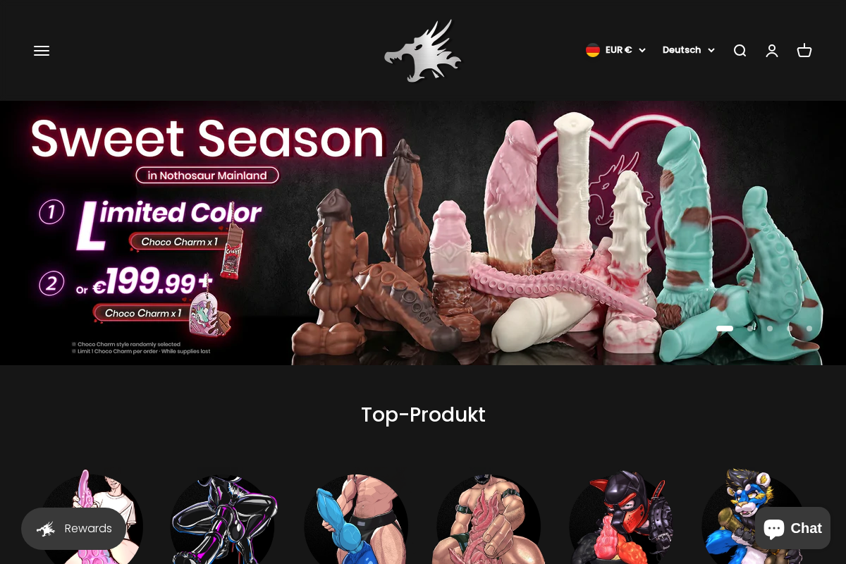 Nothosaur homepage screenshot