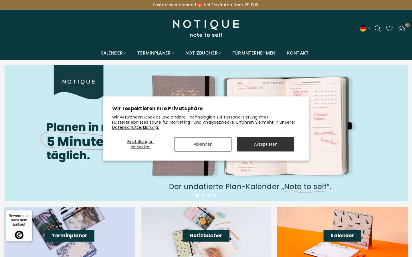 notique.de homepage screenshot