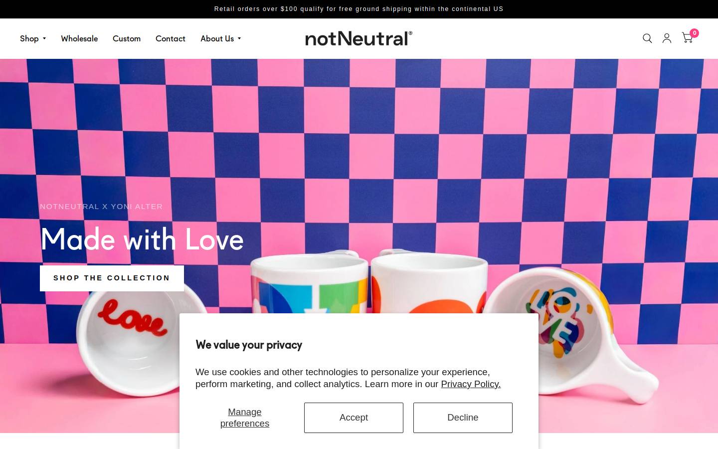notneutral.com homepage screenshot
