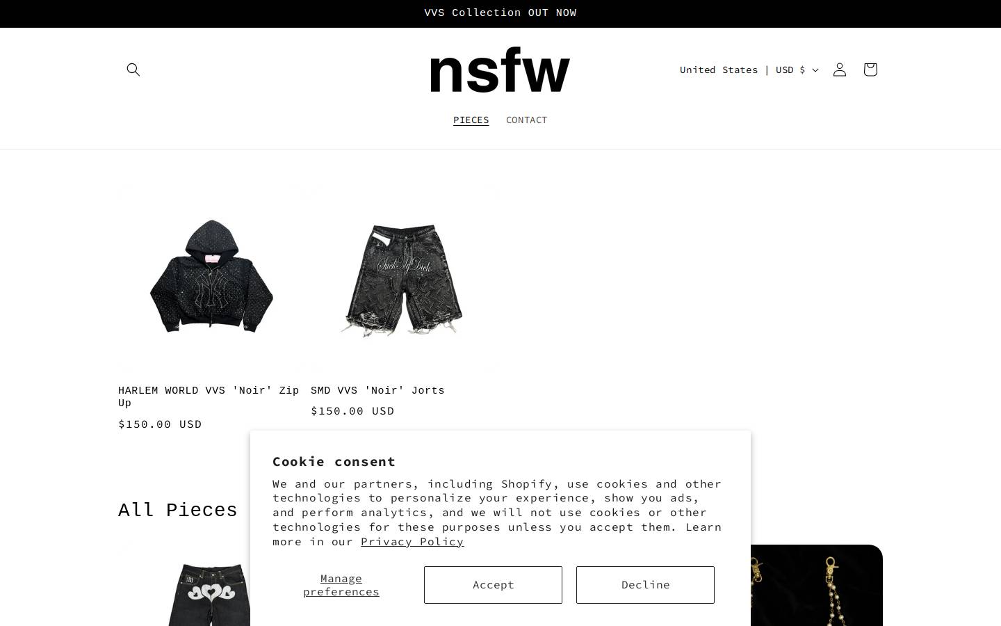 notsafeforwork.xyz homepage screenshot