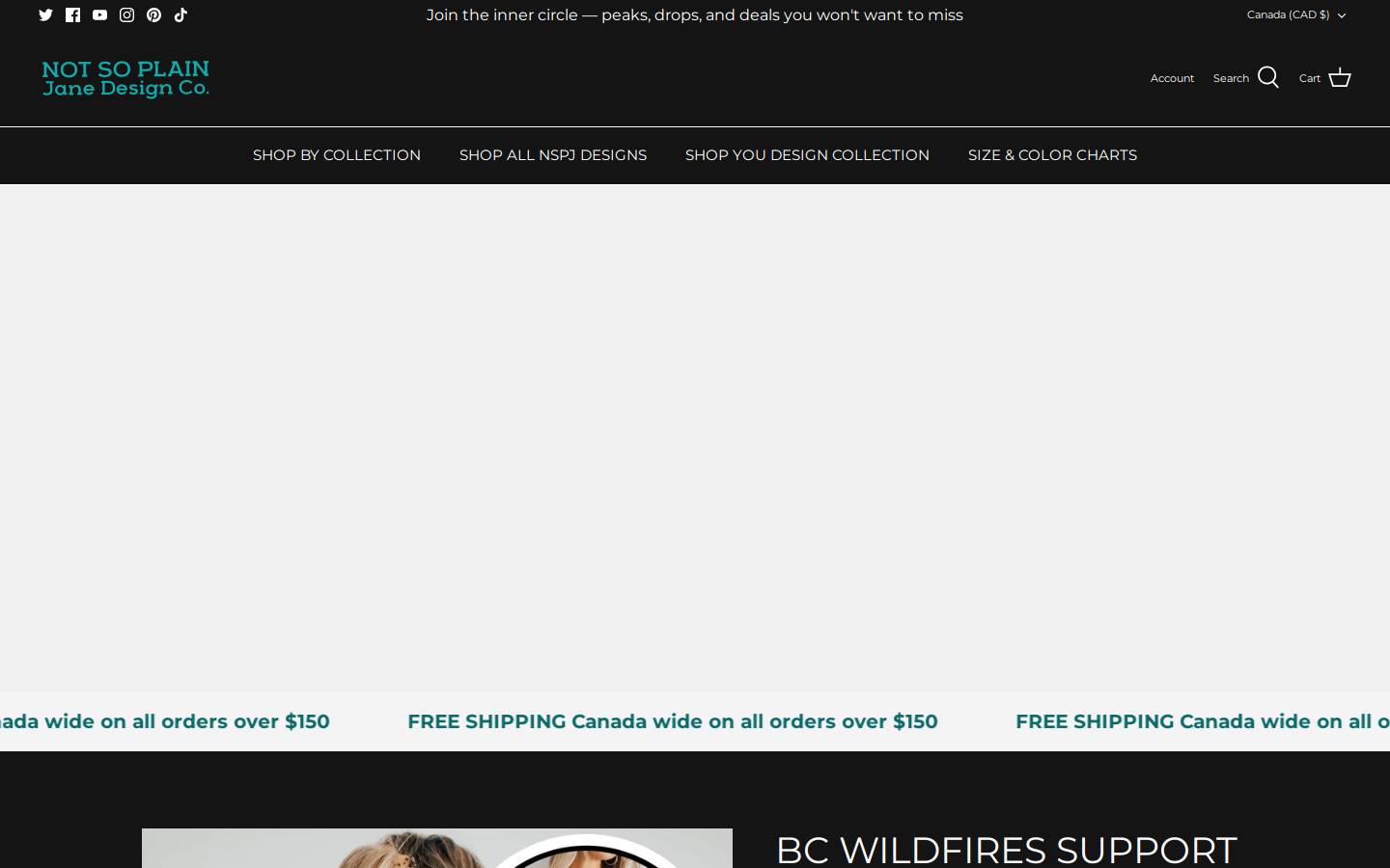 notsoplainjanedesignco.com homepage screenshot